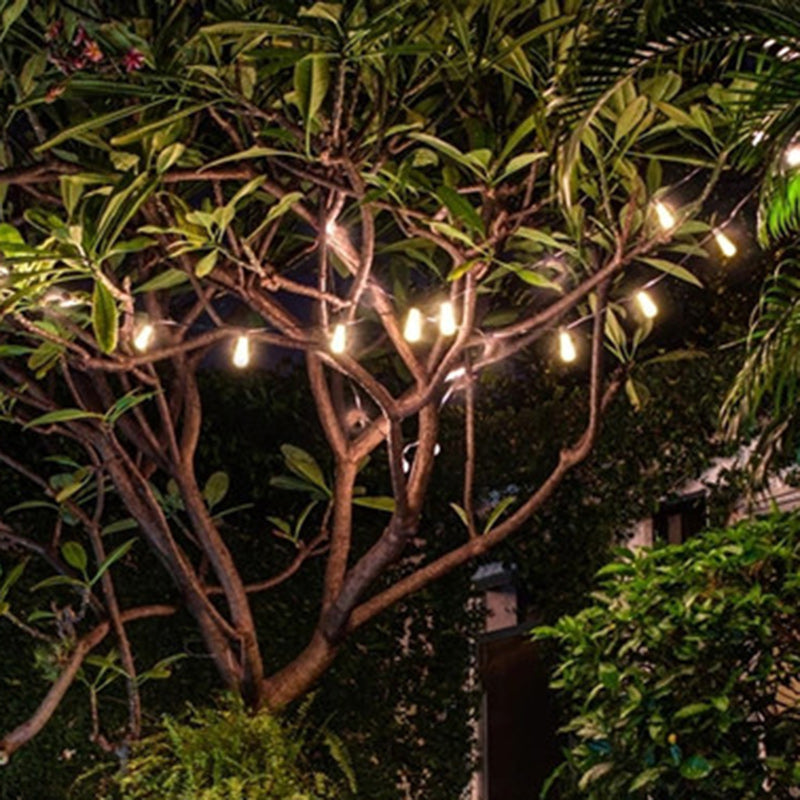 Moderner minimalistische runde lange Linien-Glas-Eisen-LED-Lichterkette für den Garten | Karnz