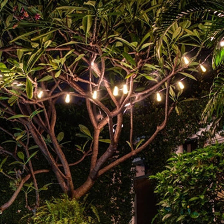 Moderner minimalistische runde lange Linien-Glas-Eisen-LED-Lichterkette für den Garten | Karnz
