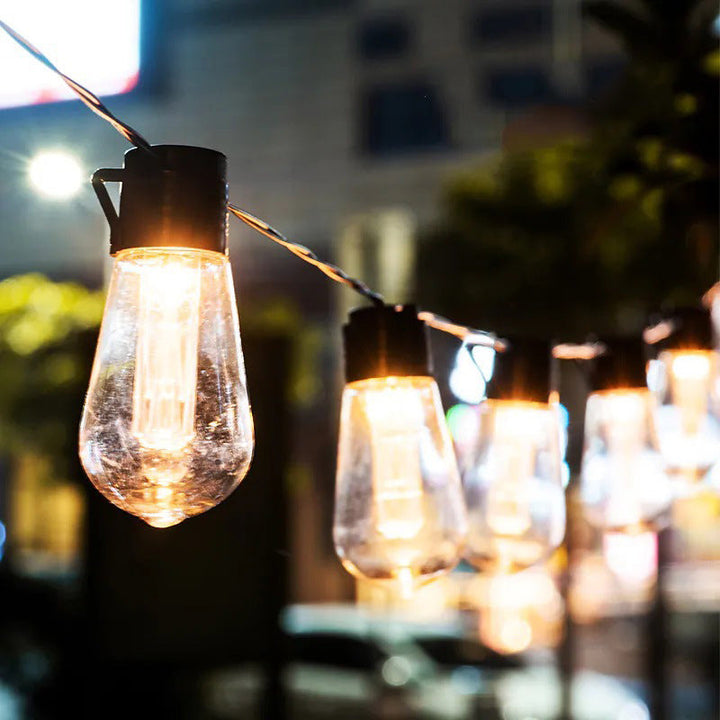 Moderner minimalistische runde lange Linien-Glas-Eisen-LED-Lichterkette für den Garten | Karnz