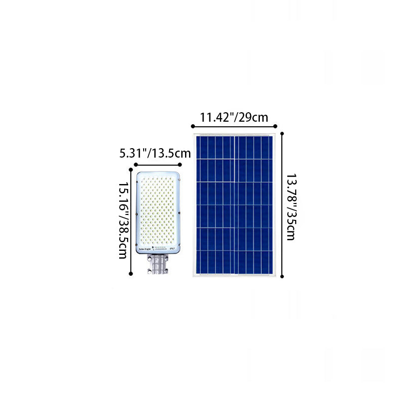 Moderne Einfachheit Rechteck Solar Wasserdicht ABS LED Wandlampe für Garten | Karnz