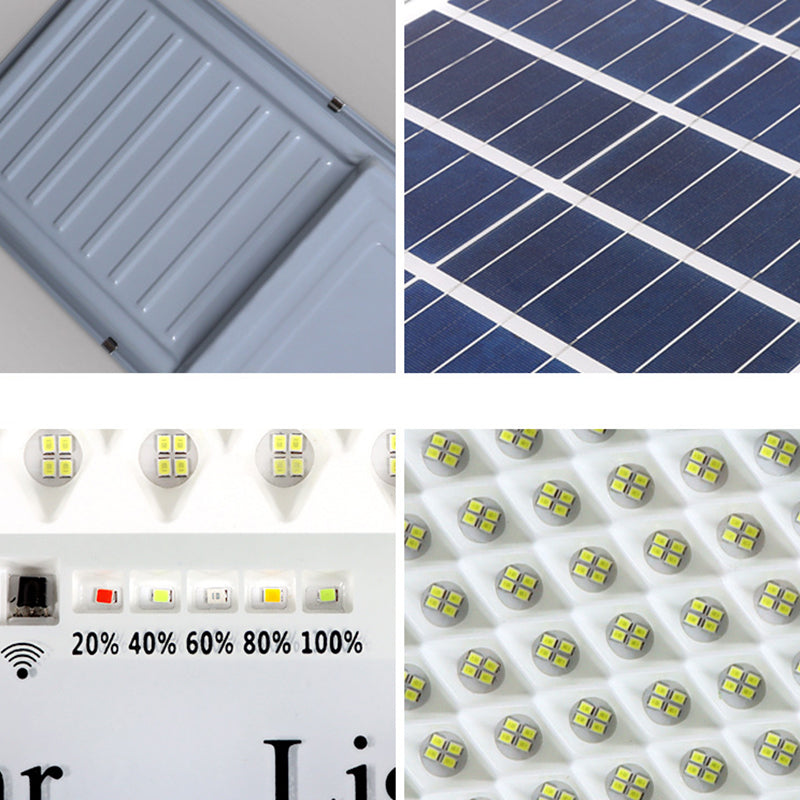 Moderne Einfachheit Rechteck Solar Wasserdicht ABS LED Wandlampe für Garten | Karnz