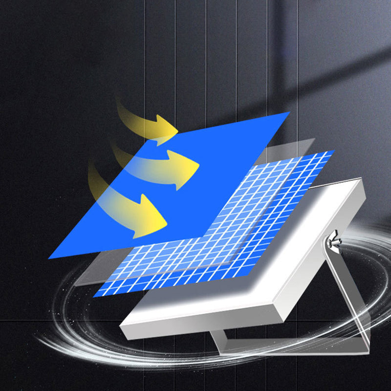 Moderne Einfachheit Rechteck Solar Wasserdicht ABS LED Wandlampe für Garten | Karnz