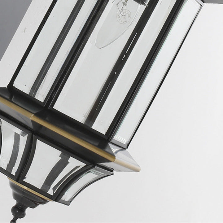 Traditionelle Vintage Runde Zylinder Glas Kupfer 1-Licht Wandleuchte Lampe Für Garten | Karnz
