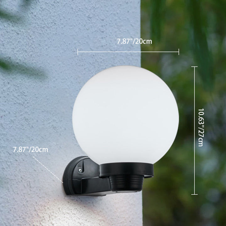 Moderne Schlichtheit Blumenform Quadratisch Zylinder Ball Acryl ABS Eisen 1-Licht Wandleuchte Lampe für Außenbereich Patio | Karnz
