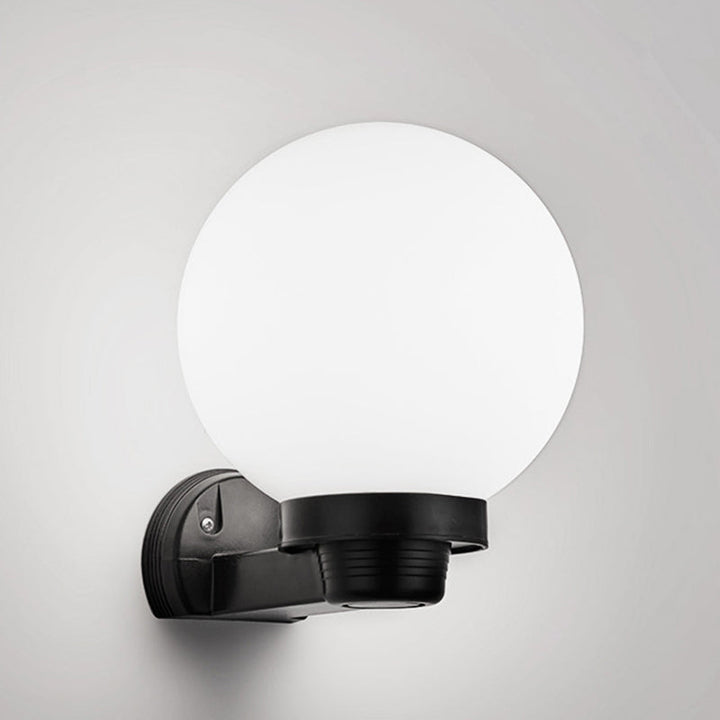 Moderne Schlichtheit Blumenform Quadratisch Zylinder Ball Acryl ABS Eisen 1-Licht Wandleuchte Lampe für Außenbereich Patio | Karnz
