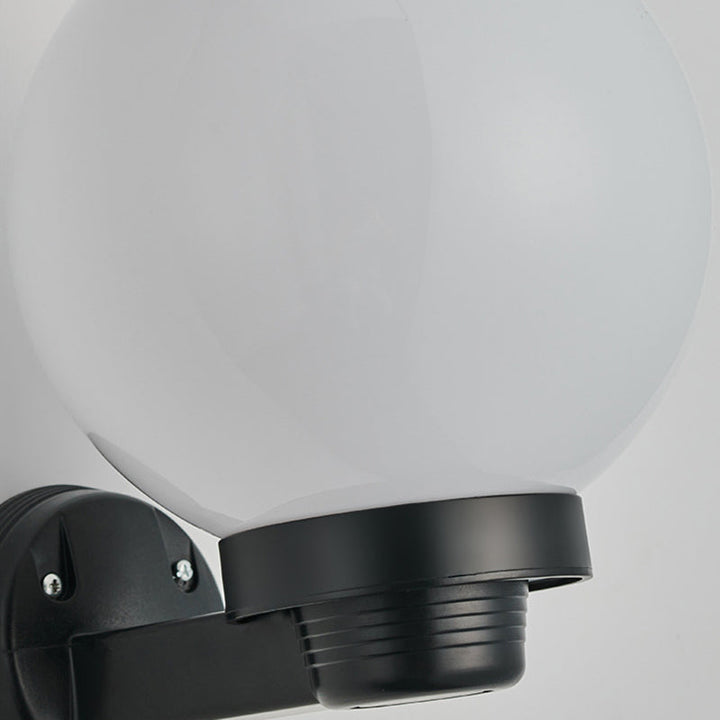 Moderne Schlichtheit Blumenform Quadratisch Zylinder Ball Acryl ABS Eisen 1-Licht Wandleuchte Lampe für Außenbereich Patio | Karnz