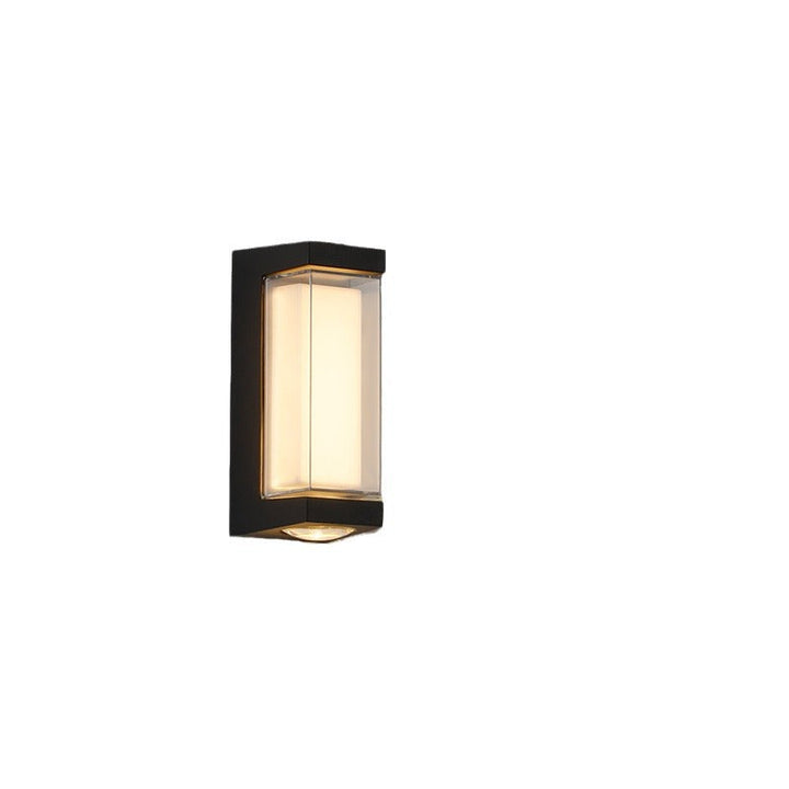 Moderne Einfachheit Rechteck Runde Diamant PC Aluminium LED Wandlampe Für Garten | Karnz