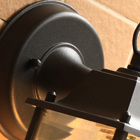 Moderner Minimalistischer Quadrat Rechteck Rund Glas Aluminium 1-Licht Wandleuchte Lampe Für Garten | Karnz