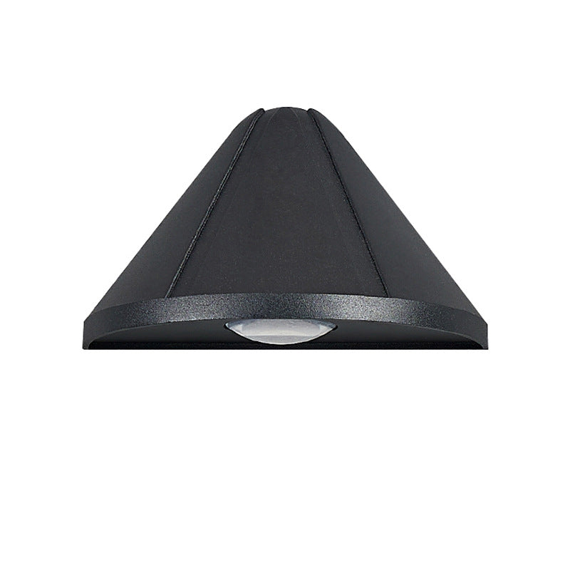 Modern Minimalist Triangle Wasserdichte Linse Aluminium LED Wandleuchte Lampe für Außenpatio | Karnz