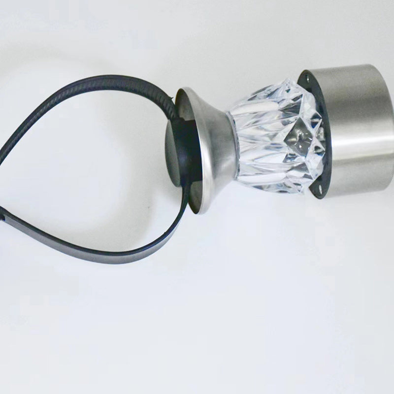 Moderne Einfachheit Solar Wasserdicht PP Edelstahl Diamant Zylinder LED Landschaft Beleuchtung Außenlicht Für Garten | Karnz