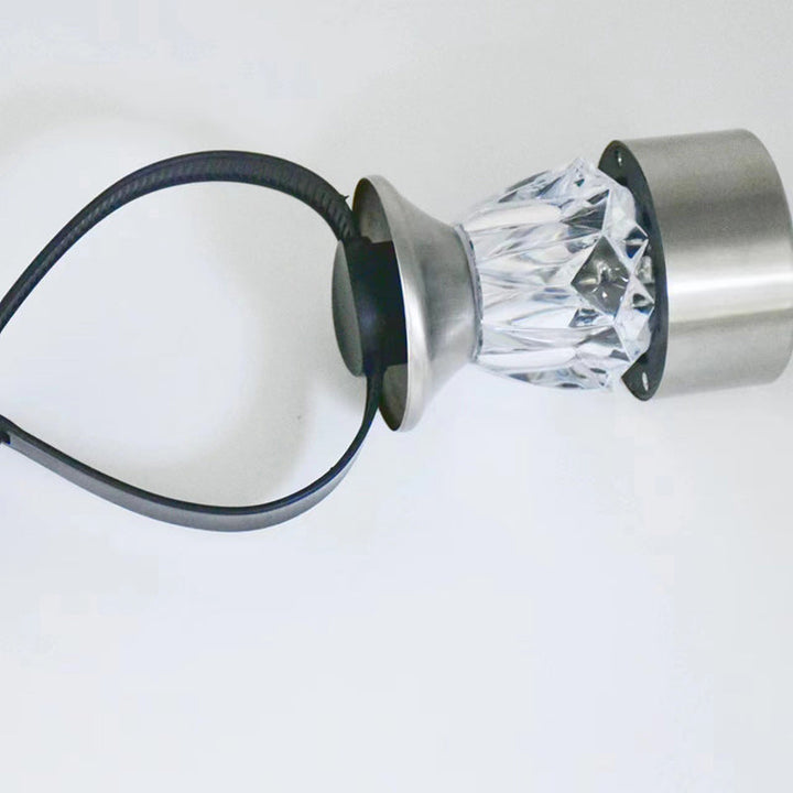 Moderne Einfachheit Solar Wasserdicht PP Edelstahl Diamant Zylinder LED Landschaft Beleuchtung Außenlicht Für Garten | Karnz