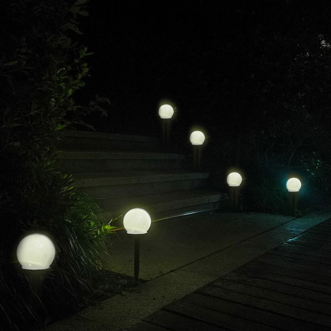 Modern minimalist Solar wasserdicht ABS Ball LED Landschaft Beleuchtung Außenlicht für Garten | Karnz