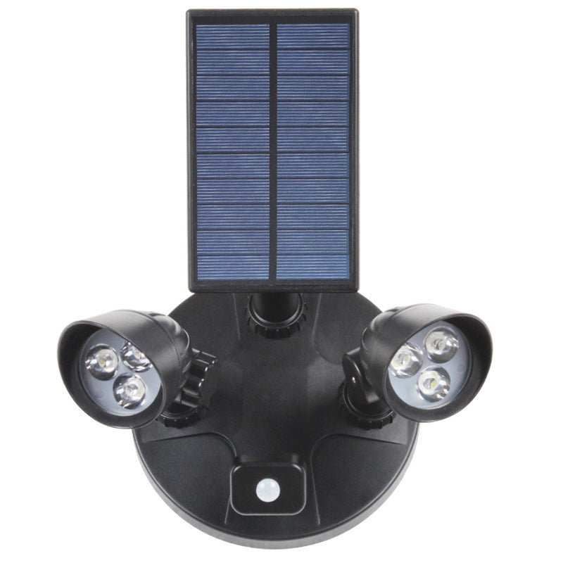 Moderne Einfachheit Solar Wasserdichte ABS PC Überwachungskamera Rotierbare Bewegungsmelder LED Wandleuchte für den Außenbereich | Karnz