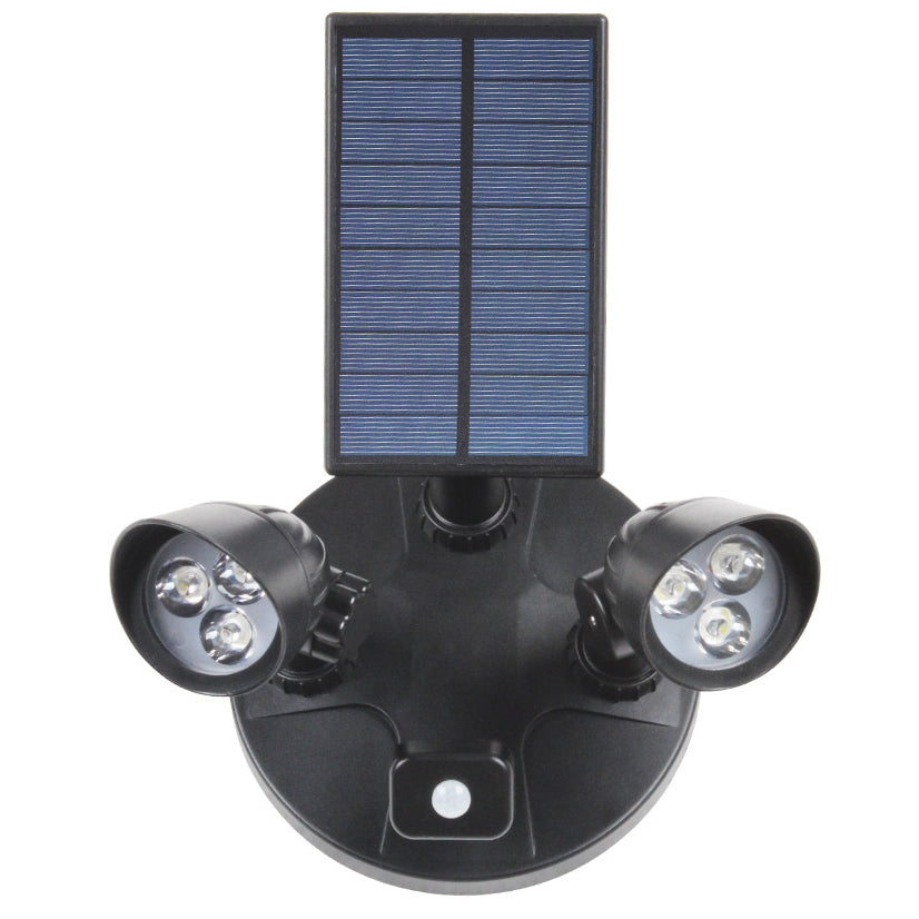 Moderne Einfachheit Solar Wasserdichte ABS PC Überwachungskamera Rotierbare Bewegungsmelder LED Wandleuchte für den Außenbereich | Karnz