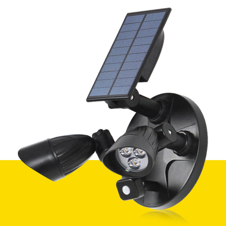 Moderne Einfachheit Solar Wasserdichte ABS PC Überwachungskamera Rotierbare Bewegungsmelder LED Wandleuchte für den Außenbereich | Karnz