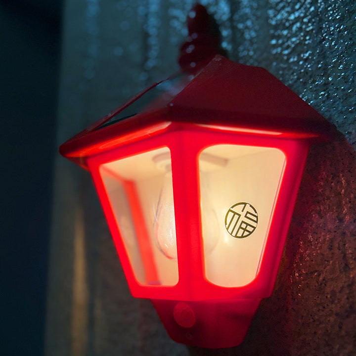 Zeitgenössische Retro Solar Wasserfest ABS Leuchtturm LED Wand Sconce Lampe Für Outdoor Patio | Karnz