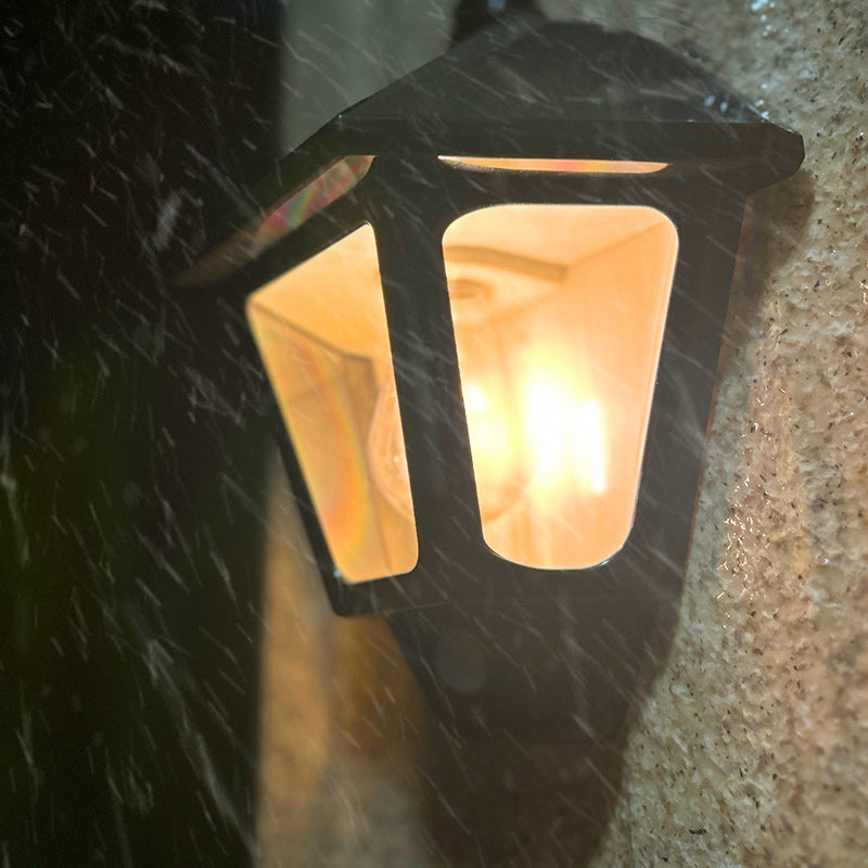 Zeitgenössische Retro Solar Wasserfest ABS Leuchtturm LED Wand Sconce Lampe Für Outdoor Patio | Karnz
