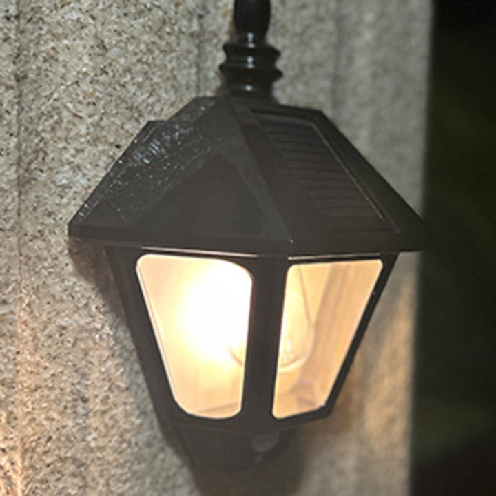 Zeitgenössische Retro Solar Wasserfest ABS Leuchtturm LED Wand Sconce Lampe Für Outdoor Patio | Karnz