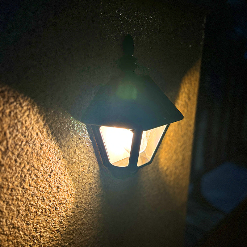 Zeitgenössische Retro Solar Wasserfest ABS Leuchtturm LED Wand Sconce Lampe Für Outdoor Patio | Karnz
