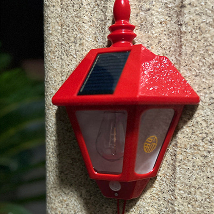 Zeitgenössische Retro Solar Wasserfest ABS Leuchtturm LED Wand Sconce Lampe Für Outdoor Patio | Karnz