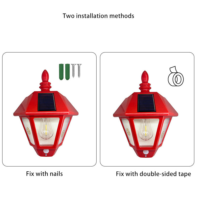 Zeitgenössische Retro Solar Wasserfest ABS Leuchtturm LED Wand Sconce Lampe Für Outdoor Patio | Karnz
