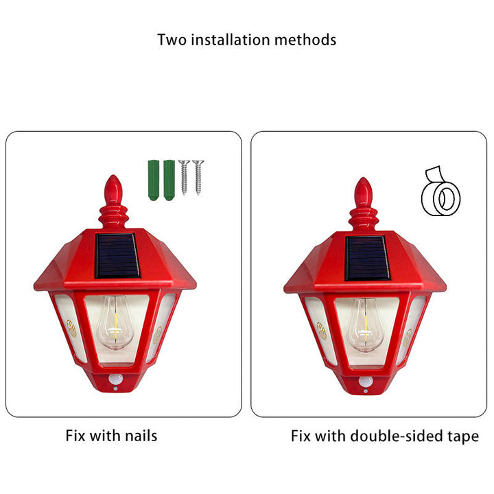 Zeitgenössische Retro Solar Wasserfest ABS Leuchtturm LED Wand Sconce Lampe Für Outdoor Patio | Karnz
