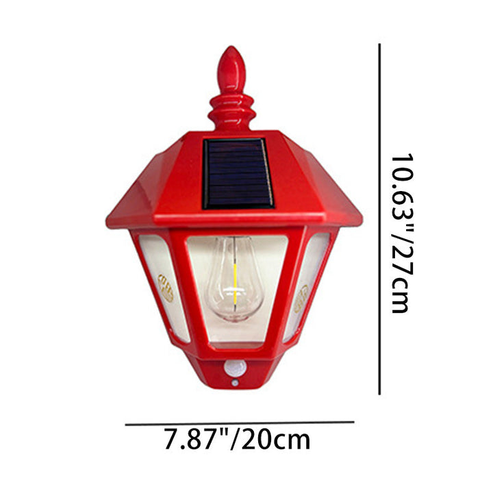 Zeitgenössische Retro Solar Wasserfest ABS Leuchtturm LED Wand Sconce Lampe Für Outdoor Patio | Karnz