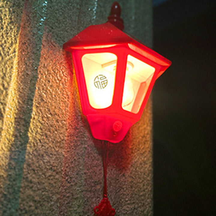Zeitgenössische Retro Solar Wasserfest ABS Leuchtturm LED Wand Sconce Lampe Für Outdoor Patio | Karnz