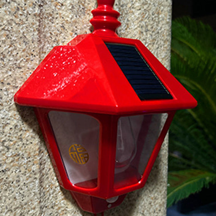 Zeitgenössische Retro Solar Wasserfest ABS Leuchtturm LED Wand Sconce Lampe Für Outdoor Patio | Karnz