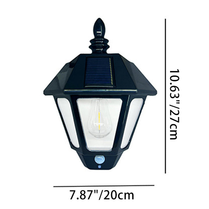 Zeitgenössische Retro Solar Wasserfest ABS Leuchtturm LED Wand Sconce Lampe Für Outdoor Patio | Karnz