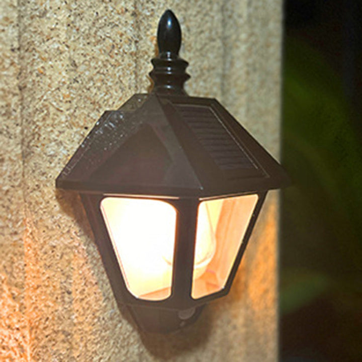Zeitgenössische Retro Solar Wasserfest ABS Leuchtturm LED Wand Sconce Lampe Für Outdoor Patio | Karnz