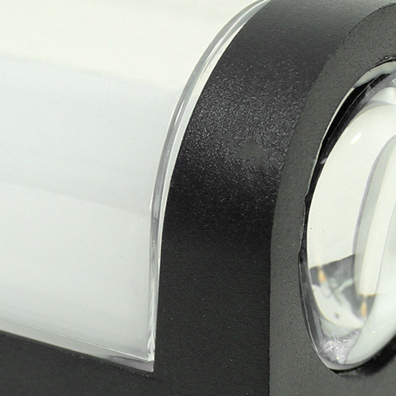 Moderne Einfachheit Wasserdichte Aluminium PC Zylinder Würfel LED Wandleuchte Lampe für Außenpatio | Karnz