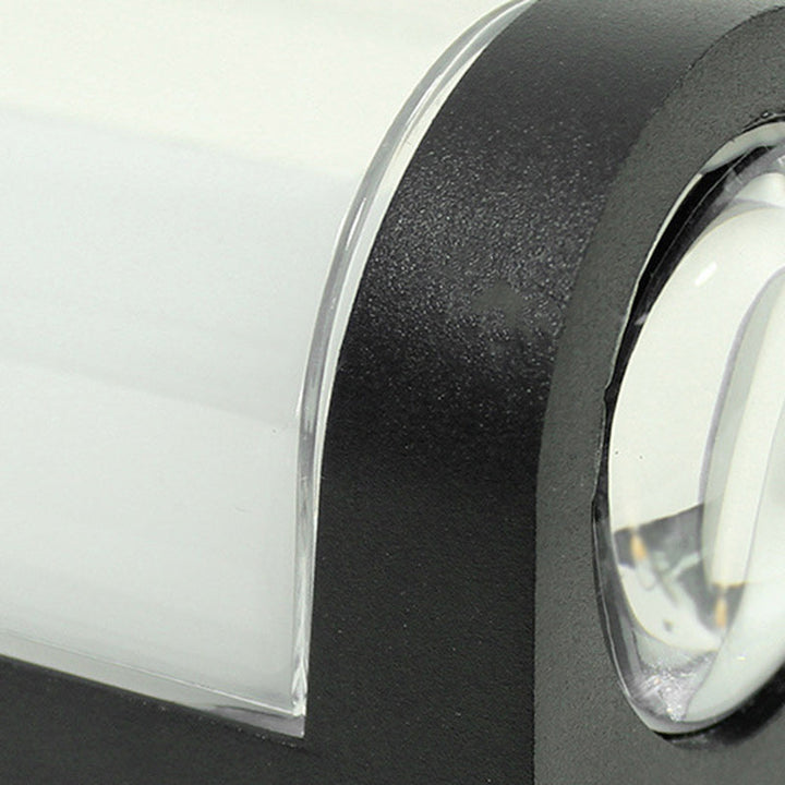 Moderne Einfachheit Wasserdichte Aluminium PC Zylinder Würfel LED Wandleuchte Lampe für Außenpatio | Karnz