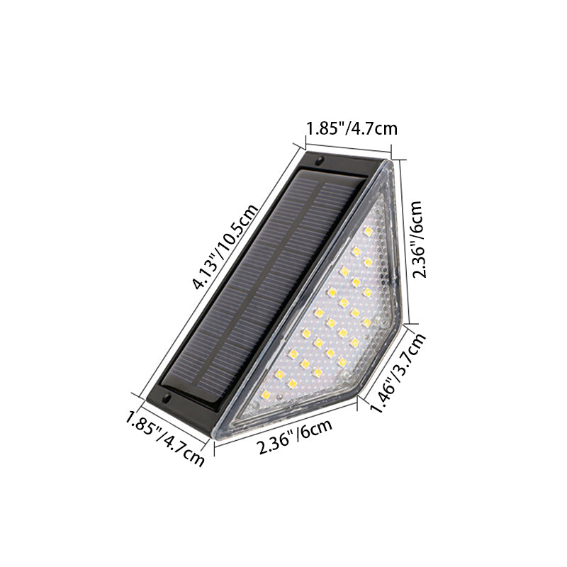 Moderne Einfachheit Solar Wasserdicht ABS PS Dreieck LED Landschaftsbeleuchtung Außenlicht Für Außenpatio | Karnz