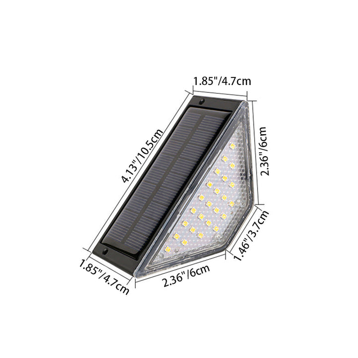 Moderne Einfachheit Solar Wasserdicht ABS PS Dreieck LED Landschaftsbeleuchtung Außenlicht Für Außenpatio | Karnz