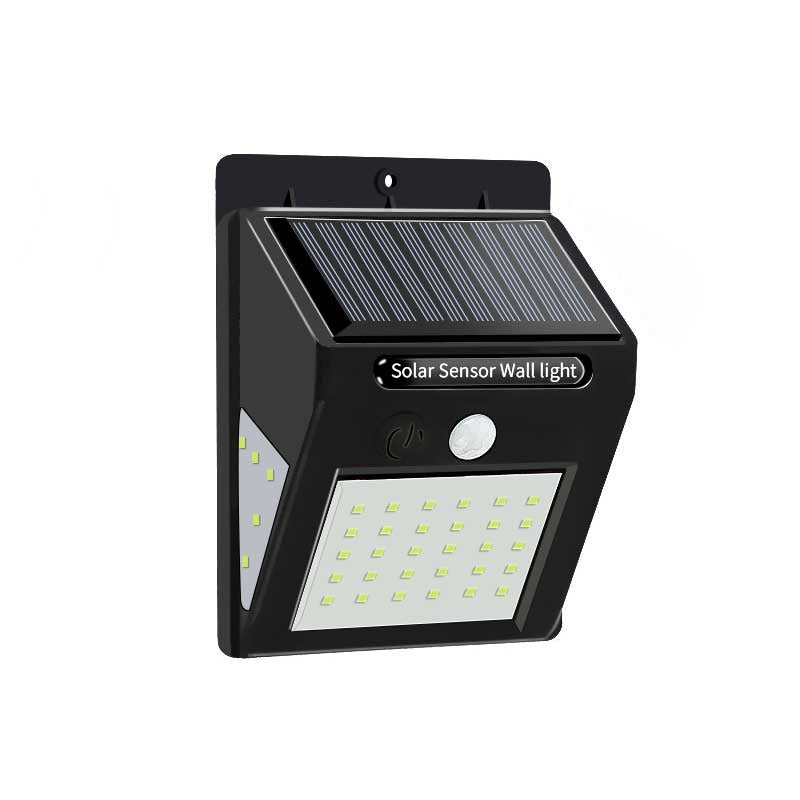 Moderne Einfachheit Solar Wasserdicht Bewegungsmelder ABS Rechteckige LED Wandleuchte Lampe für Außenpatio | Karnz