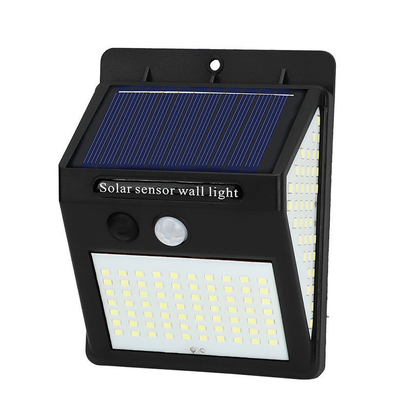 Moderne Einfachheit Solar Wasserdicht Bewegungsmelder ABS Rechteckige LED Wandleuchte Lampe für Außenpatio | Karnz