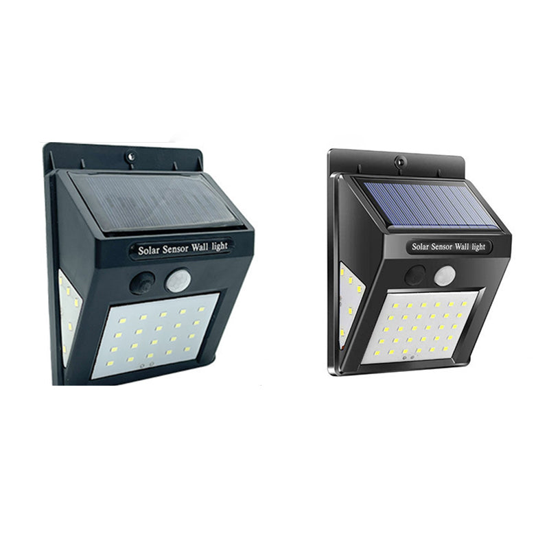Moderne Einfachheit Solar Wasserdicht Bewegungsmelder ABS Rechteckige LED Wandleuchte Lampe für Außenpatio | Karnz