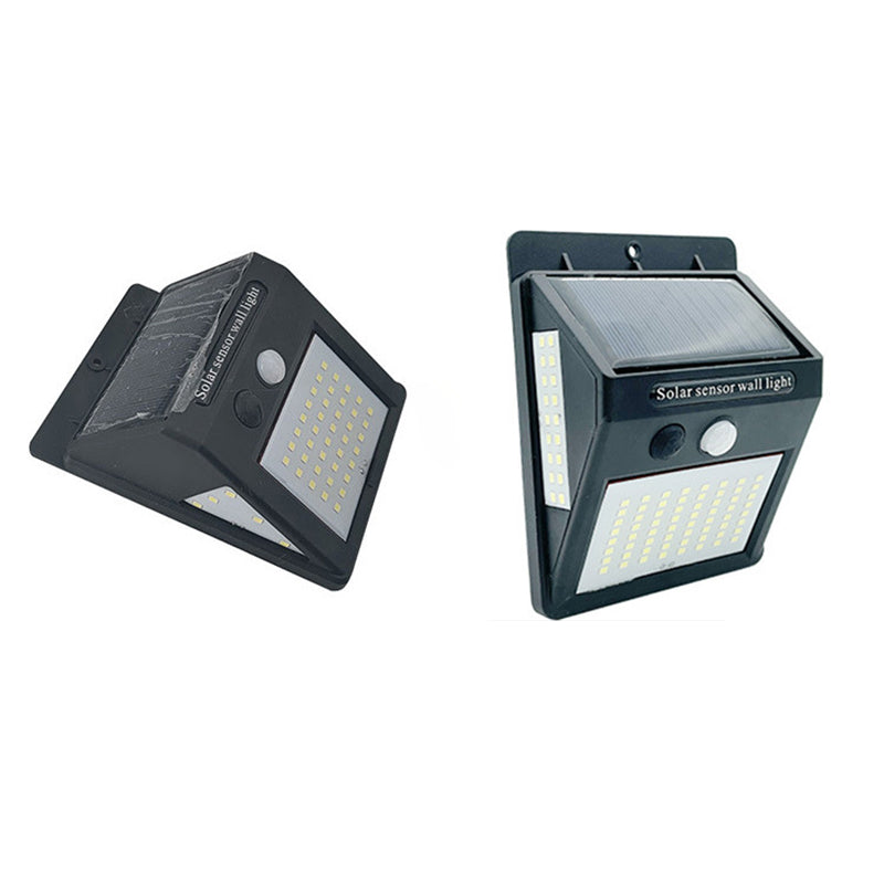 Moderne Einfachheit Solar Wasserdicht Bewegungsmelder ABS Rechteckige LED Wandleuchte Lampe für Außenpatio | Karnz