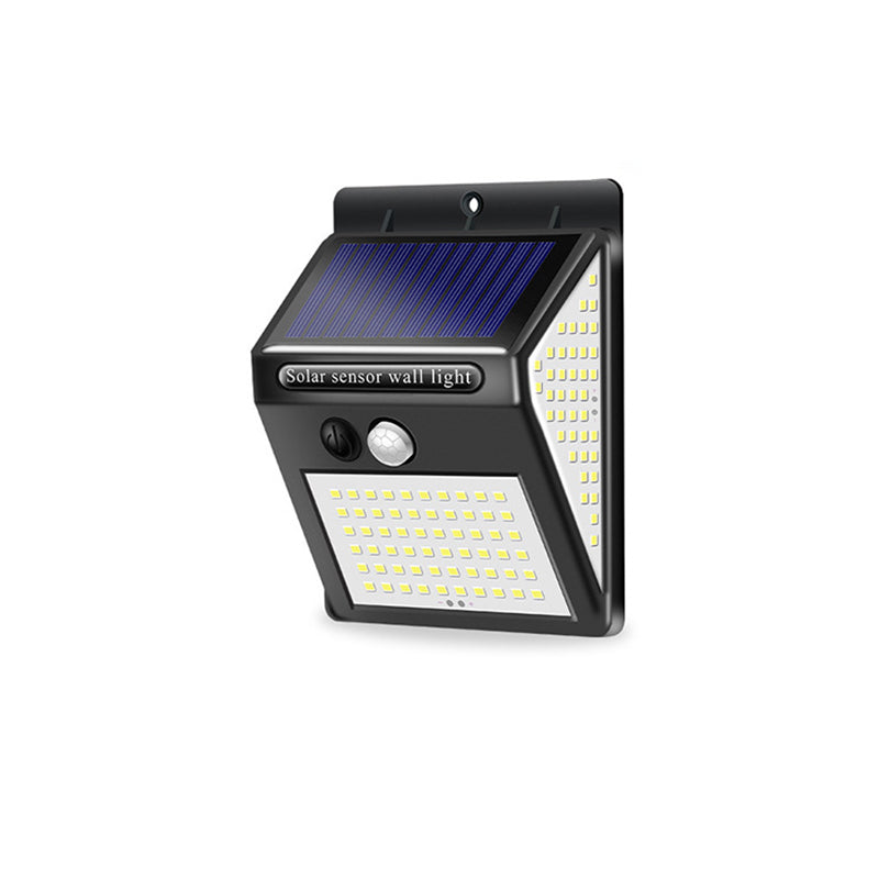 Moderne Einfachheit Solar Wasserdicht Bewegungsmelder ABS Rechteckige LED Wandleuchte Lampe für Außenpatio | Karnz