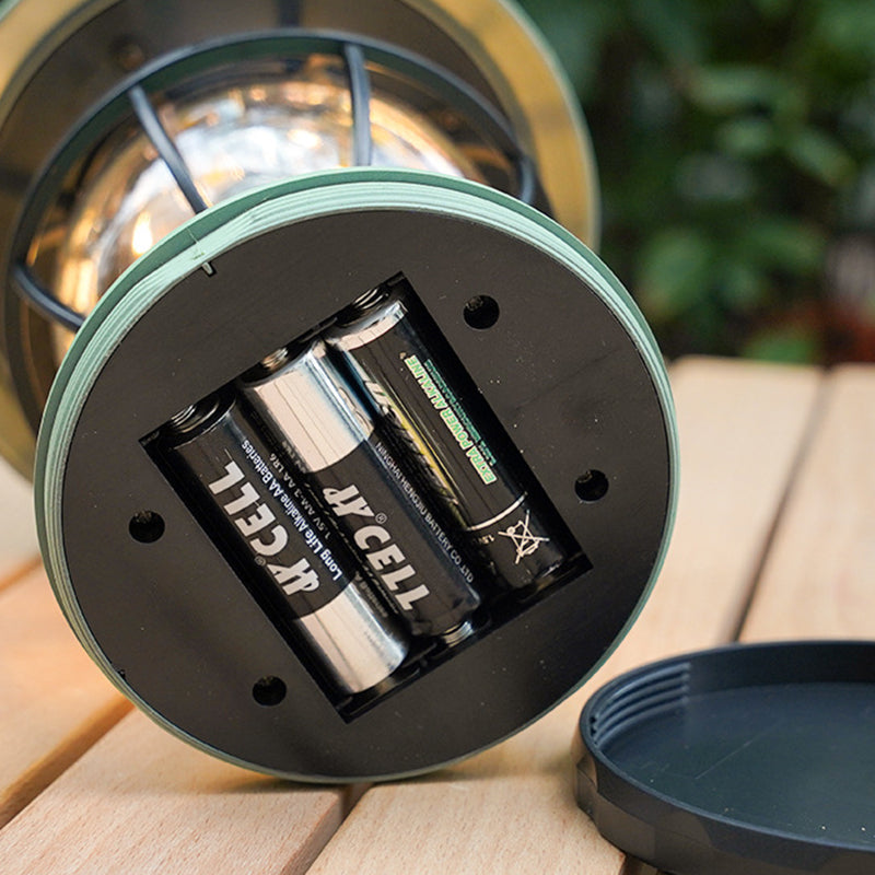 Moderne, wasserdichte und wiederaufladbare LED-Tischleuchte im Retro-Stil aus ABS-, PS- und PP-Stahl für den Außenbereich – ideal für den Garten.