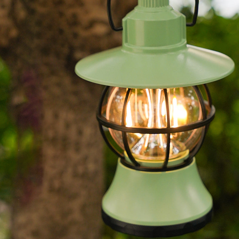 Moderne, wasserdichte und wiederaufladbare LED-Tischleuchte im Retro-Stil aus ABS-, PS- und PP-Stahl für den Außenbereich – ideal für den Garten.