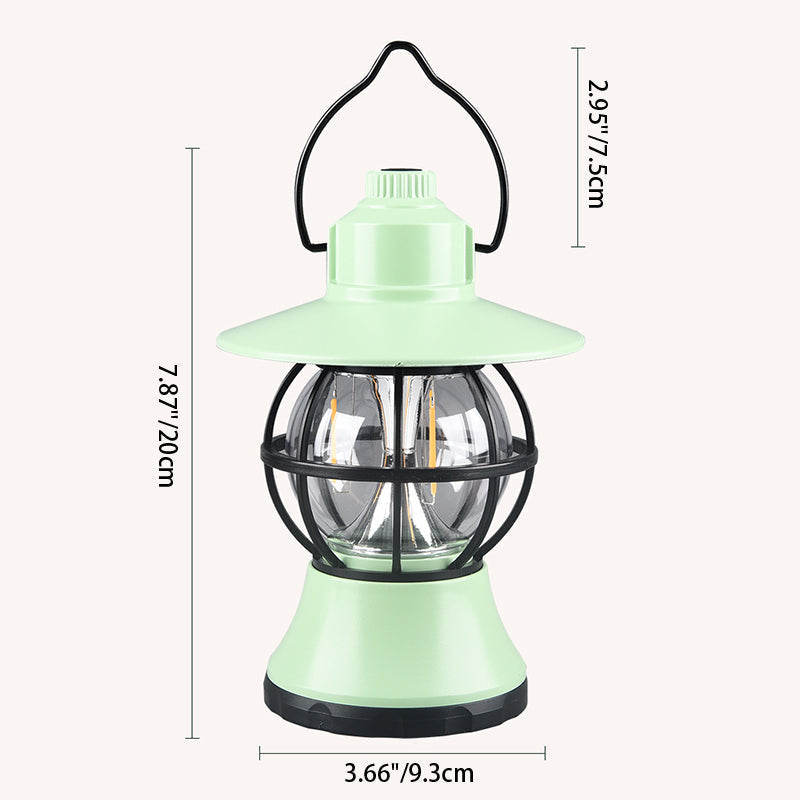 Moderne, wasserdichte und wiederaufladbare LED-Tischleuchte im Retro-Stil aus ABS-, PS- und PP-Stahl für den Außenbereich – ideal für den Garten.