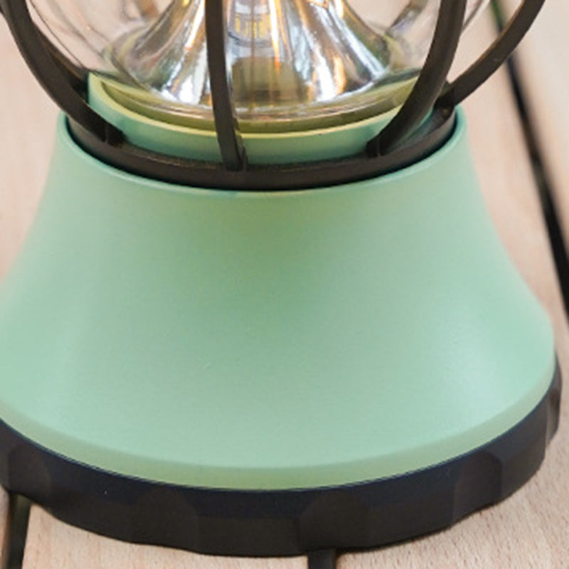 Moderne, wasserdichte und wiederaufladbare LED-Tischleuchte im Retro-Stil aus ABS-, PS- und PP-Stahl für den Außenbereich – ideal für den Garten.