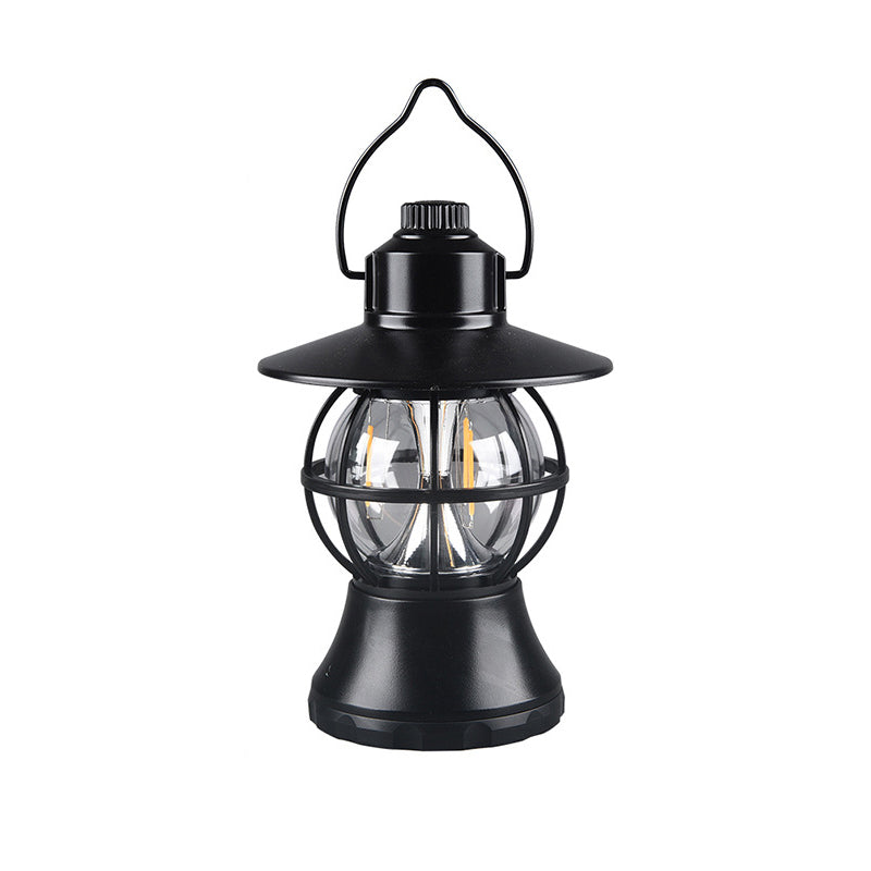 Moderne, wasserdichte und wiederaufladbare LED-Tischleuchte im Retro-Stil aus ABS-, PS- und PP-Stahl für den Außenbereich – ideal für den Garten.