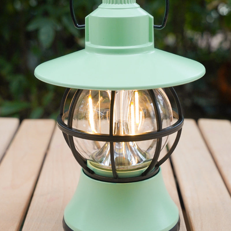 Moderne, wasserdichte und wiederaufladbare LED-Tischleuchte im Retro-Stil aus ABS-, PS- und PP-Stahl für den Außenbereich – ideal für den Garten.