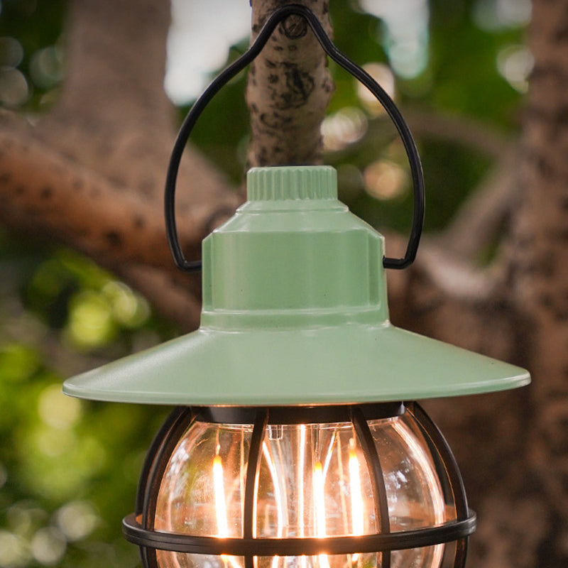 Moderne, wasserdichte und wiederaufladbare LED-Tischleuchte im Retro-Stil aus ABS-, PS- und PP-Stahl für den Außenbereich – ideal für den Garten.