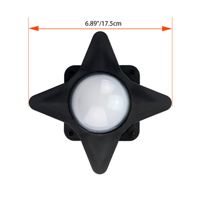 Zeitgenössische Kreative Wasserdichte Aluminium Acryl PC Kreuz Stern LED Wandleuchte Lampe Für Außenpatio | Karnz