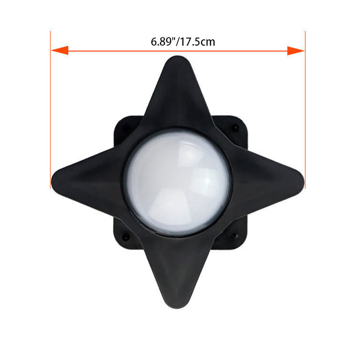 Zeitgenössische Kreative Wasserdichte Aluminium Acryl PC Kreuz Stern LED Wandleuchte Lampe Für Außenpatio | Karnz