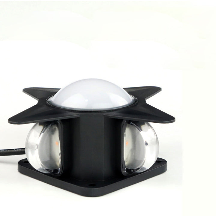 Zeitgenössische Kreative Wasserdichte Aluminium Acryl PC Kreuz Stern LED Wandleuchte Lampe Für Außenpatio | Karnz